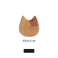 Leuke Kat Vintage Houten Eetstokjeshouder Creatief Serviesgoed Rustplaats voor Eettafel Thuis Keuken Restaurant Decoratief Gebruik