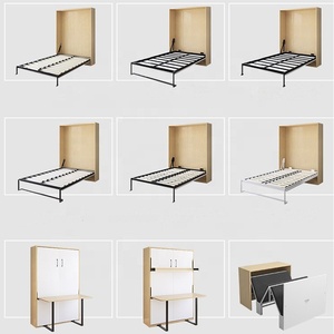 Telaio per Letto a Scomparsa Deluxe Verticale Fai-da-Te in Legno con Meccanismo Estraibile - Product Image 5