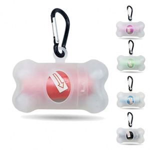 Dispensador de huesos portátil clásico, acabado mate, contenedor transparente para desechos, bolsa para excrementos de mascotas, recogedor de huesos transparente - Product Image 4