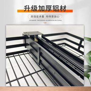 Support de rangement coulissant en alliage d'aluminium, type crochet, à un seul niveau, pour tiroir et armoire, organisateur de vêtements - Product Image 5