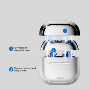 Écran LCD noir/argent, tondeuse portable double tête pour adultes, <span class=keywords><strong>rasoir</strong></span> électrique intelligent <span class=keywords><strong>haut</strong></span> <span class=keywords><strong>de</strong></span> <span class=keywords><strong>gamme</strong></span>, rasoirs électriques OEM - Product Image 4