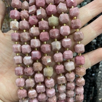 Nature Agate Cristal Carré Cube Perles Facettes Pierres Précieuses Lâches pour DIY Fabrication de Bijoux Bracelets Colliers