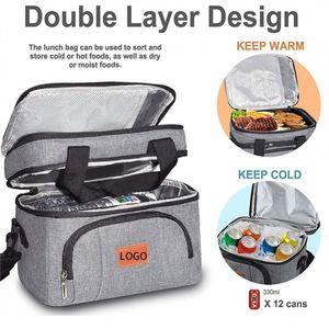 Customized Stylish Lunch Cooler Bag Thermal Insulation Picnic Bags Tote Cooler Kids School <b>Lunchbox</b> - Product Image 5
