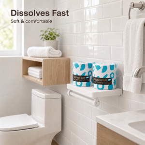 Papel Higiénico Desechable NP Natural Soft Strong, Rollo Estándar, Disolución Rápida, Ecológico, Pulpa de Madera Virgen - Product Image 4