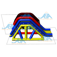 Toboggan flottant géant gonflable de jeux d'eau pour le parc d'escalade d'amusement d'adultes