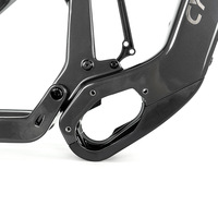 Vélo électrique tout-terrain CYCTRAC EM19 avec cadre en fibre de carbone, moteur central Bafang, double amortisseur, pour la conduite hors route