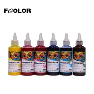 FCOLOR Best Water Based Sublimation Ink for Workforce WF 7720 7710 3620 3640 Transfer Printing 100ml 500ml Volumes