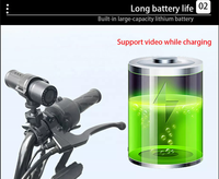 Nouvelle Caméra WiFi pour Moto, Caméra d'Action Sportive Rechargeable pour Scooters, Caméra de Tableau de Bord 1280x720P, Angle de Vision 110°, Sécurité pour Motards en Extérieur