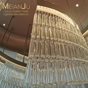 Zhongshan ha realizzato un grande lampadario di cristallo di alta qualità per illuminazione interna per l'illuminazione di decorazioni per la casa dell'hotel - Product Image 4