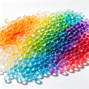 Perlas de Agua de Cristal Coloridas al por Mayor, <span class=keywords><strong>Bolas</strong></span> de <span class=keywords><strong>Hidrogel</strong></span> Súper Absorbentes, Bolitas de Agua, Rellenos Decorativos DIY para Frascos y Jarrones - Product Image 2