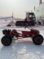 Go Kart Todoterreno de Alta Resistencia, 212cc, Cuatro Tiempos, 50-60km/h, a Gasolina, con Tracción en las Cuatro Ruedas, para Playa y Uso en Todo Tipo de Terreno