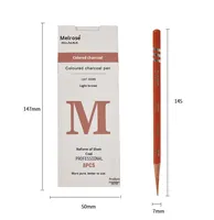 Crayon surligneur couleur charbon personnalisé pour étudiants en art, fournitures de dessin et de peinture, ensemble soluble de 8 pièces