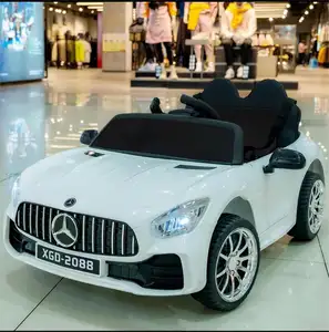 Nieuwe Stijl Chinese Groothandel Goedkope Elektrische Vier Wielen Twee Lederen Stoelen Auto Speelgoed Kinderen Rijden Op Motorfiets Levering Op Tijd