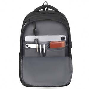 Sac à dos professionnel antivol en nylon imperméable de haute qualité avec logo personnalisé, multi-compartiments, élégant pour ordinateur portable et voyage - Product Image 5