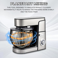 Robot pâtissier sur socle 2000W pour la pâtisserie, 10 litres, mélangeur alimentaire électrique domestique pour pizza, gâteau, pâte spirale et planétaire, avec bol mélangeur