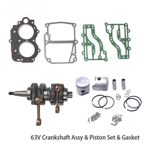 Kit de joints de culasse, vilebrequin et segments de piston Yamaha 63V-11400-00 pour moteurs hors-bord à essence de 9,9 à 15 CV - Product Image 5