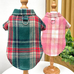 Camisa a cuadros para perros y gatos, ropa de poliéster para razas medianas y grandes - Product Image 4