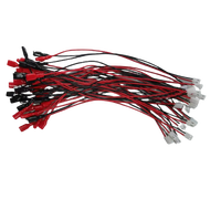 Arnés de Cables LED Rojo y Negro Personalizado con Terminales de Crimpado, Fabricante de Conjuntos de Cables Eléctricos