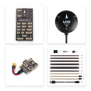 Ensemble de contrôleur de vol professionnel Pixhawk 4, module d'alimentation <span class=keywords><strong>Holybro</strong></span> <span class=keywords><strong>PM07</strong></span> PM02 12S 14S, GPS M9N pour système de pilotage automatique de drone UAV - Product Image 1