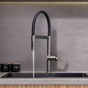 <span class=keywords><strong>Grifo</strong></span> <span class=keywords><strong>de</strong></span> <span class=keywords><strong>Cocina</strong></span> Magnético Giratorio 360 Grados, Flexible y Moderno, <span class=keywords><strong>de</strong></span> Aleación <span class=keywords><strong>de</strong></span> Cobre, 3 Modos <span class=keywords><strong>de</strong></span> Rociado, Acabado PVD, Monomando <span class=keywords><strong>de</strong></span> Agua Fría y Caliente - Product Image 4