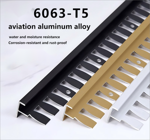 Garniture <span class=keywords><strong>de</strong></span> bord en <span class=keywords><strong>métal</strong></span> pliable en forme <span class=keywords><strong>de</strong></span> F pour carreaux incurvés et bords <span class=keywords><strong>de</strong></span> sol-Moulage <span class=keywords><strong>de</strong></span> <span class=keywords><strong>transition</strong></span> <span class=keywords><strong>de</strong></span> sol - Product Image 4