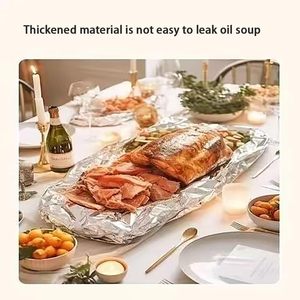 Paquet économique de fabricants feuille résistant à l'huile pour les restaurants et la cuisine papier d'aluminium pour l'emballage des aliments rouleau de papier d'aluminium - Product Image 2