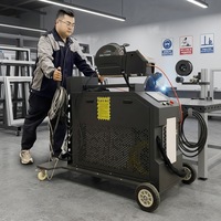 Machine de soudage laser refroidie par eau 4 en 1, équipement avancé, nouveau design de chargeur de fil pour le soudage des métaux