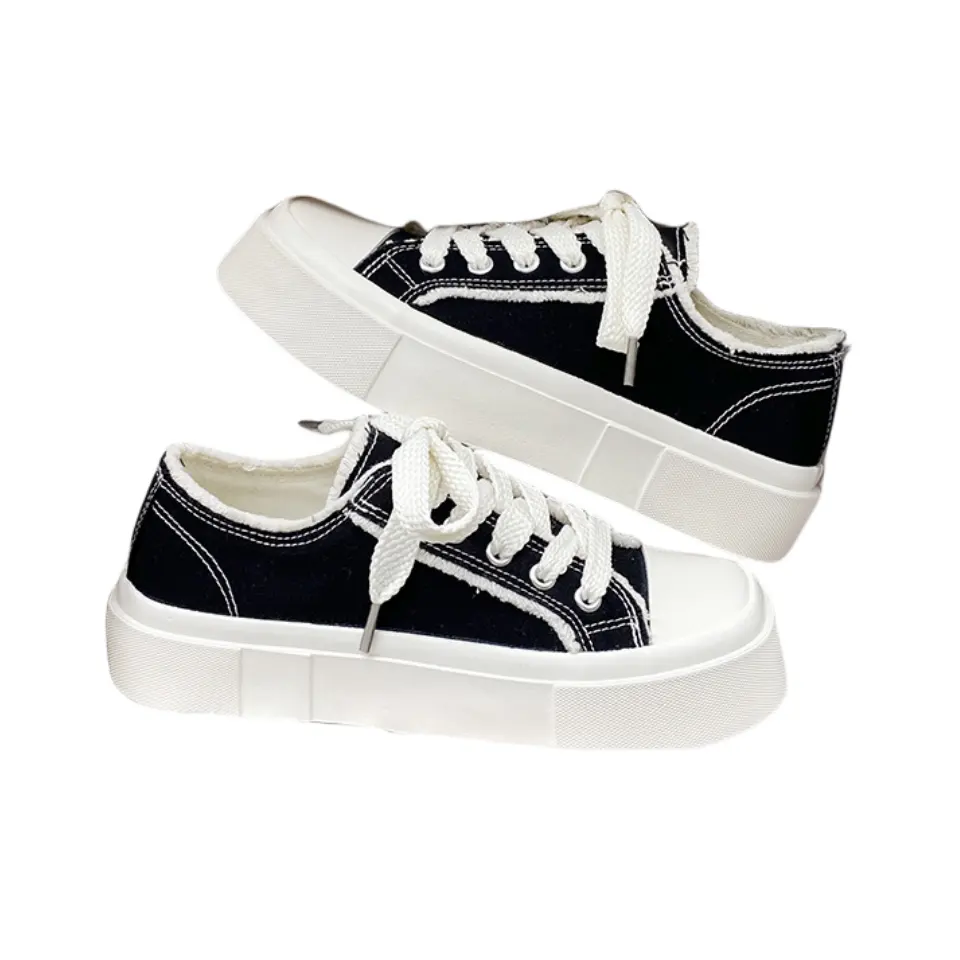 Neues Design Damen Sneakers White Loafers Zapatos Andere Trendy Vulcan ized Canvas Schuhe Damen Neue Styles