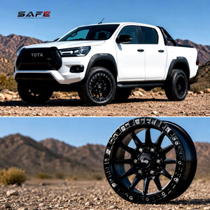 Jantes en alliage <span class=keywords><strong>4x4</strong></span> tout-terrain de haute qualité 16 17 18 pouces 6x139.7 noir mat à déport profond concave pour Toyota Hilux - Product Image 2