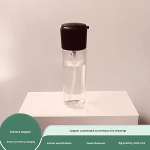 60ml 100ml Rotary Switch Square Dispensing <b>Bottle</b> Foundation Lotion and Skin Care Serum with Pump Sprayer Seal - Product Image 2