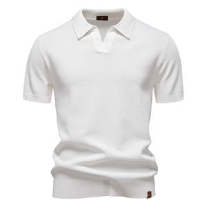 2025 Sommer Hochwertige europäische Größe Ananas Muster Polo <span class=keywords><strong>Shirt</strong></span> Herren Business Möwe Kragen Herren Kurzarm Pullover Polo - Product Image 6