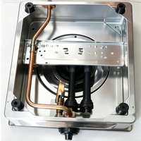 Peralatan Dapur Mini Kompor Gas Meja Kaca Temper Outdoor Portable Kompor Gas Tunggal 1 Tungku Pembakar Gas