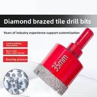 Kit de perçage multifonctionnel 12 pièces pour carrelage, verre et pierre, avec forets diamantés brasés – Chine