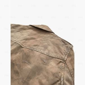 Chaqueta Vaquera de Invierno Estilo Vintage para Hombre, Abrigo Cálido Esencial de Moda con Cremallera, Efecto Desgastado, Prenda Esencial para Ropa Urbana - Product Image 4