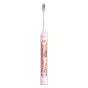 Escova de dentes elétrica, adulta, à prova d' água, recarregável, usb, sônica, smart, ultrassônica