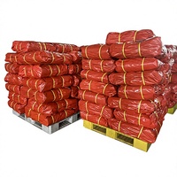 Bâche en PE imperméable bleue et orange 120 g/m² 4 m x 5 m utilisée en agriculture, jardin et maison