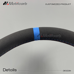 Volant de direction en daim personnalisé pour BMW, compatible avec les modèles M340i, M440i, X3M, X5M, G20, G30, G05, M2, M3, M4, M5 (2018-2024), mise à niveau LCI. - Product Image 4