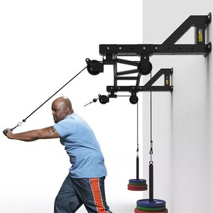 <span class=keywords><strong>Barra</strong></span> de dominadas montada en la pared, equipo de gimnasio en casa, bloque de cable de <span class=keywords><strong>polea</strong></span>, barras paralelas individuales - Product Image 6