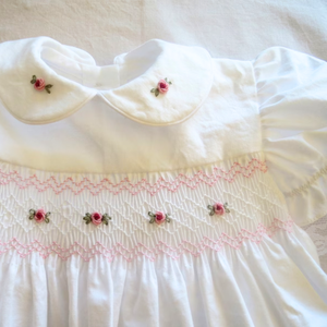 Ropa Infantil con Bordado a Mano, Vestido de Niña de Manga Corta con Diseño Clásico, Conjunto para Bebés, Venta al Por Mayor, Vietnam - Product Image 4