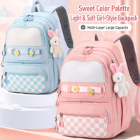 Sac à dos scolaire en polyester imperméable avec fermeture éclair, anti-gravité, compartiment pour ordinateur portable, protection de la colonne vertébrale, sac d'étudiant, logo personnalisé