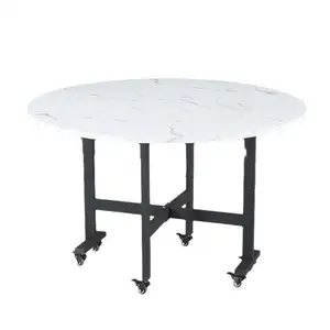 새로운 스타일 현대 뜨거운 판매 접이식 테이블 세트 거실 가구 다기능 목재 접이식 테이블 세트 식탁