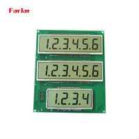 Prix usine personnalisé 7 chiffres de segment rouge ou orange rétro-éclairage distributeur de carburant écran lcd