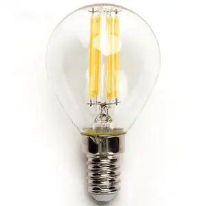 Ampoule LED à filament G45 E14 4W transparente, énergie écoénergétique, lumière chaude, idéale pour la décoration et l'ambiance. - Product Image 1
