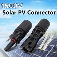 Connecteur photovoltaïque étanche IP68 1500V DC 30A 50A 70A, prise de câble solaire 2,5/4/6/10mm2 pour systèmes photovoltaïques solaires
