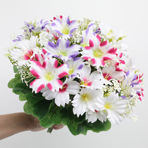 Hot Selling <b>Artificial</b> Morning Glory <b>Bouquets</b> Home Soft Furnishing Window Display Outdoor Landscape Greenery Wholesale - Product Image 4
