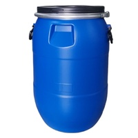 Fût en plastique incassable 30 L/200 L en PEHD durable avec couvercle hermétique, seaux et barils recyclables pour le stockage de produits chimiques, aliments et eau