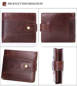 กระเป๋าสตางค์หนังวัวแท้ Andong สำหรับผู้ชาย ป้องกัน RFID  แบบหลายช่องใส่ของ ดีไซน์ย้อนยุค  กระเป๋าใส่เหรียญอเนกประสงค์ - Product Image 4