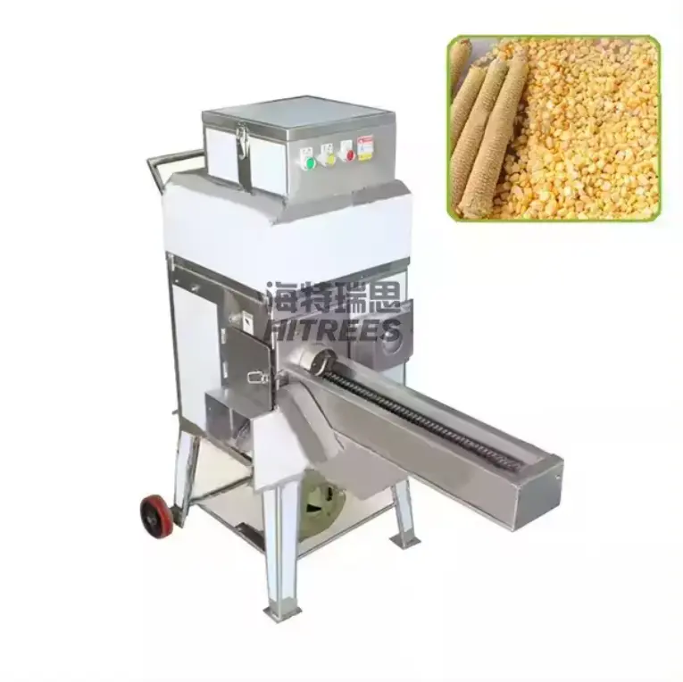 Desgranadora de maíz dulce fresco hecha en fábrica/Trilladora de maíz fresco/Máquina descascaradora de maíz dulce