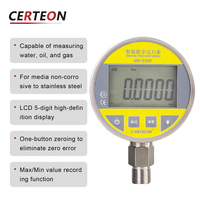 Tekanan Digital Kompak Industri Portabel Psi MmHg M20 G1/4 Vakum Air Gas Oli USB Baterai 0.1-160MPa