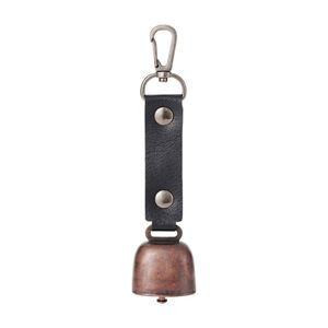 Expédition rapide : Clochette anti-ours en cuir PU avec silencieux magnétique et mousqueton pour dissuasion des ours, cadeaux de bienvenue et décoration de camping - Product Image 4